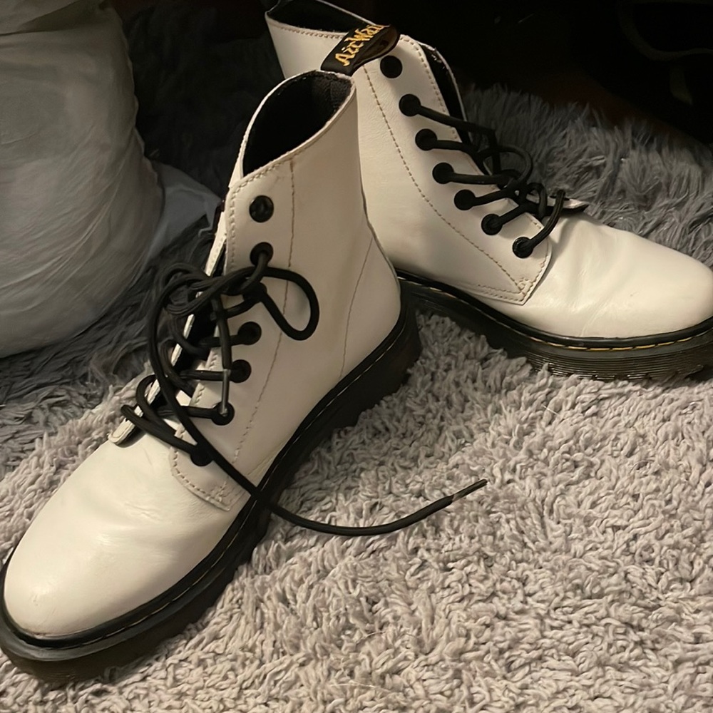 Worn twice white doc martens!